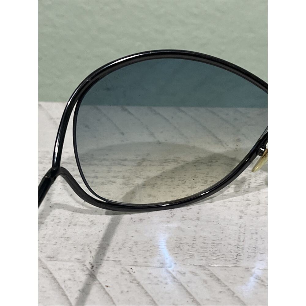Tom Ford Miranda TF130 08B Oversized Black Metal Sunglasses Gradient UV400 - Picture 7 of 16